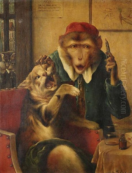 Le Dentiste Oil Painting by Joseph Schippers