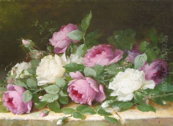 See-saw By The Sea Oil Painting by Helene Schjerfbeck