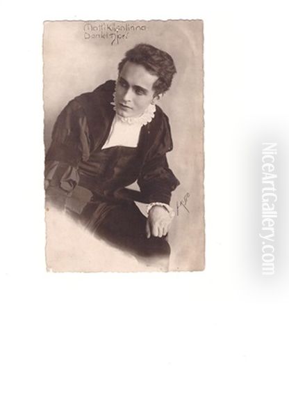 Actor Matti Kiianlinna Oil Painting by Helene Schjerfbeck