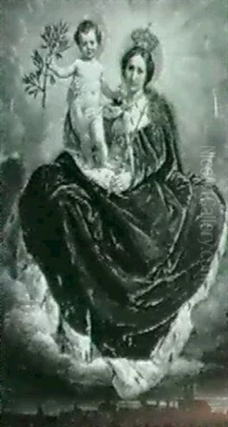 Patrona Bavariae Oil Painting by Kaspar Schleibner