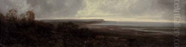 Kustenlandschaft Oil Painting by Eduard Schleich the Elder