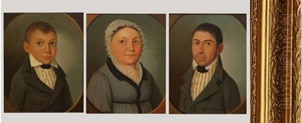 Jacob Louis (+ 2 Others; Set Of 3) Oil Painting by Johann Schlesinger