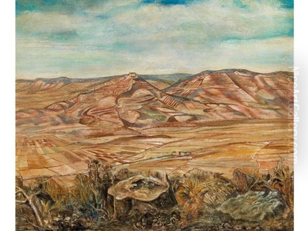 Landschaft Oil Painting by Rudolf Schlichter