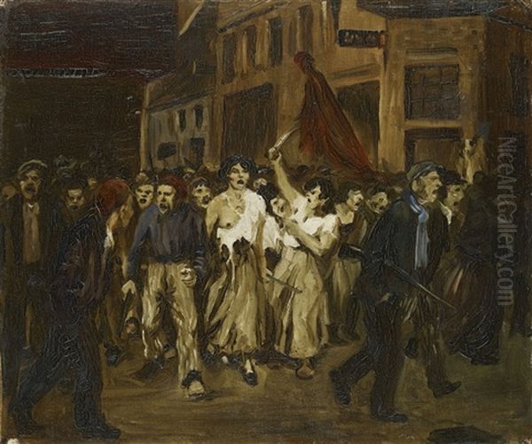 Marseillaise Oil Painting by Rudolf Schlichter