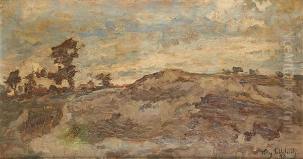 Vue Des Dunes Oil Painting by Willy Schlobach