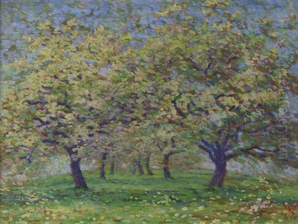 Arbres Oil Painting by Willy Schlobach