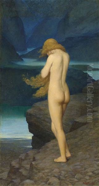Eve In Exile Oil Painting by Herbert Gustav Schmalz