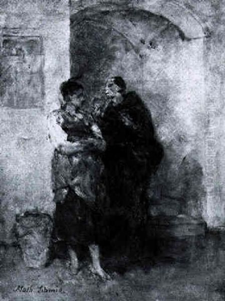 Figurliche Szene Oil Painting by Mathias Schmid