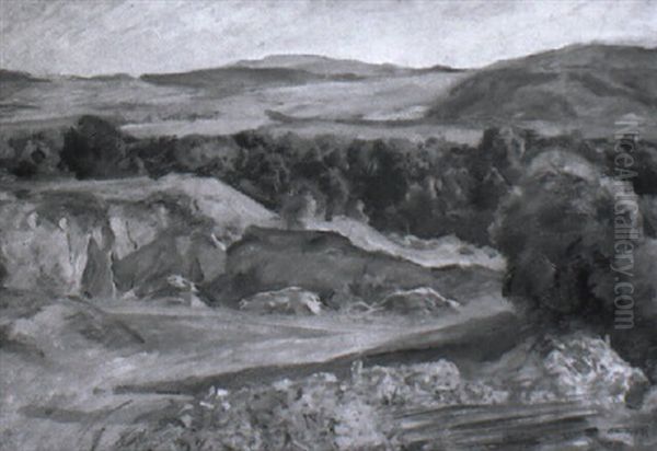 Steinbruch Bei Friedland Oil Painting by Hugo Ernst Schnegg