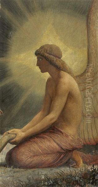 Todesengel Oil Painting by Sascha Schneider