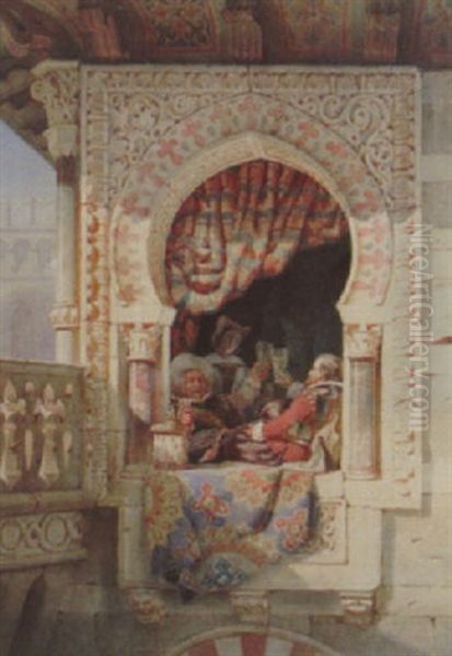 Sydlandskt Palats Oil Painting by Frederik Vilhelm Scholander