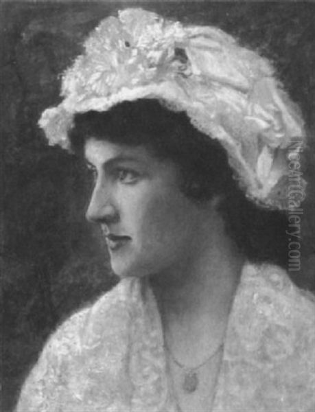 Madchenbildnis Oil Painting by Otto Scholderer