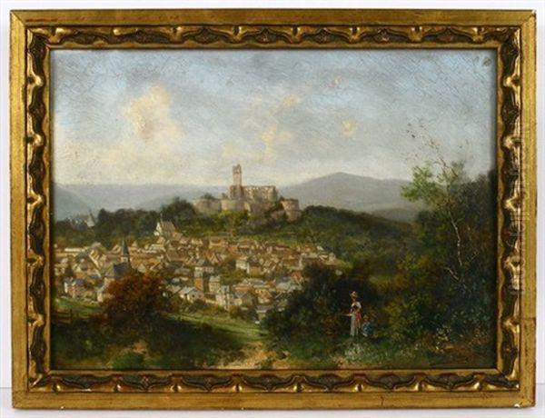 Blick Auf Konigstein Oil Painting by Alfred K.J.O. von Schoenberger