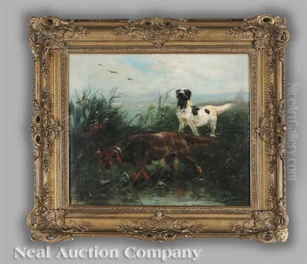 Bird Dogs Oil Painting by Henry Schouten