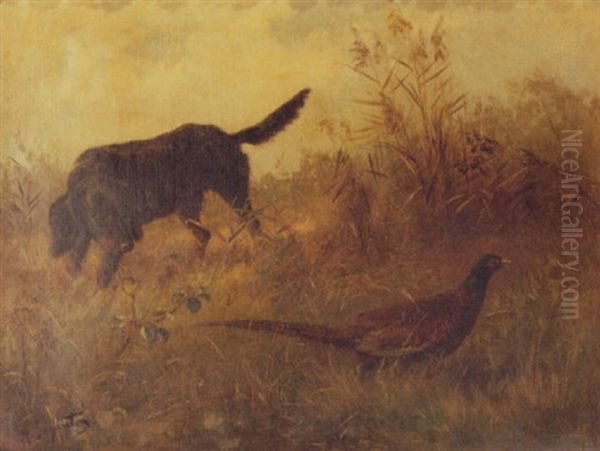 The Successful Retriever Oil Painting by Henry Schouten