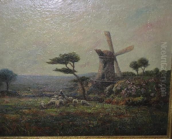 Ugthorpe Mill Oil Painting by John Bowman