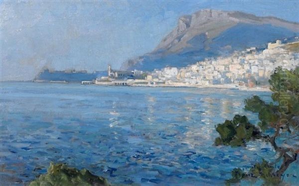 Monaco Oil Painting by Franz Schreyer