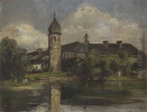 Auf Frauenchiemsee Oil Painting by Karl Schultheiss