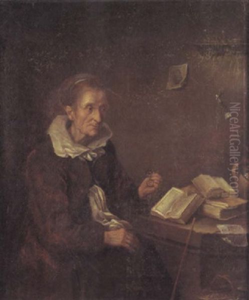 Bildnis Einer Alten Dame Oil Painting by Daniel Schultz