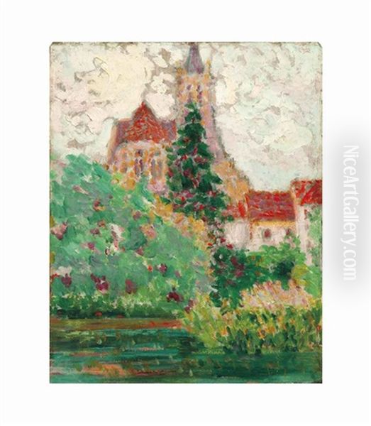 Eglise Oil Painting by William Schumacher