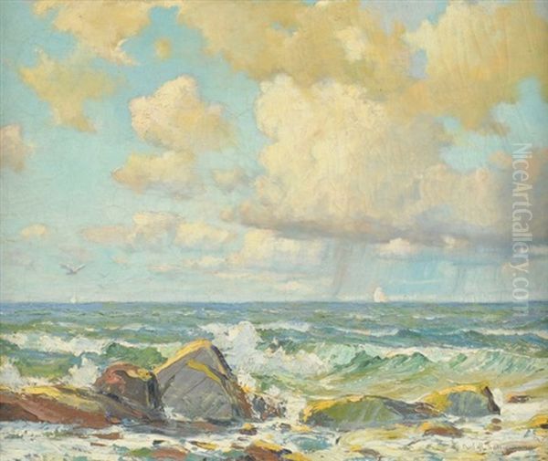 Coastal View Oil Painting by Paul Schumann