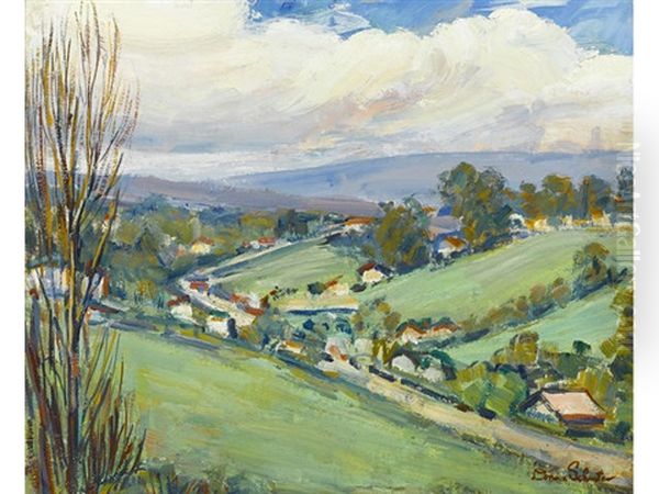 Early Los Feliz Area Oil Painting by Donna N. Schuster