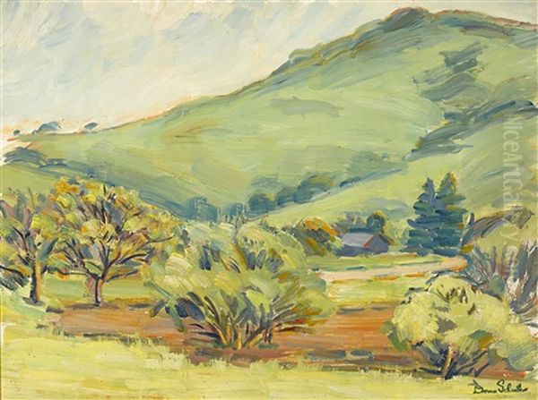Rolling Hills Oil Painting by Donna N. Schuster