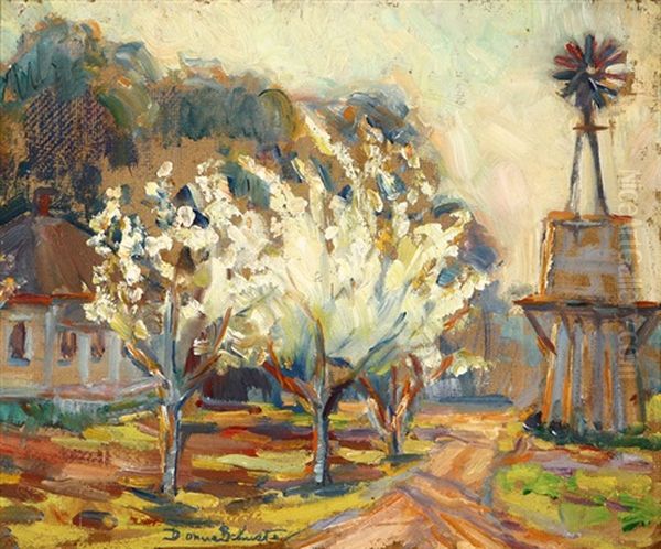 Spring Blossoms Oil Painting by Donna N. Schuster