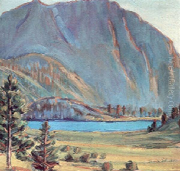 Sierra Morning Oil Painting by Donna N. Schuster