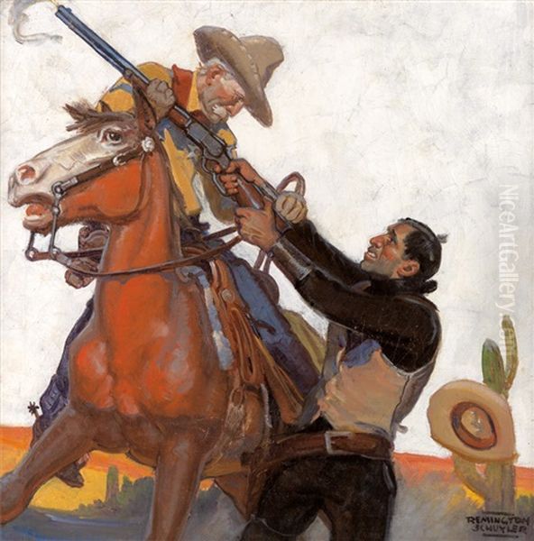 Over My Dead Body Oil Painting by Remington Schuyler