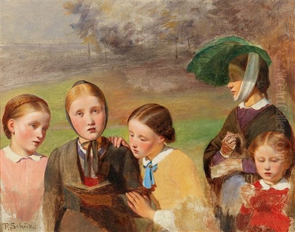 The Easter Promenade Oil Painting by Theodor Christoph Schuez