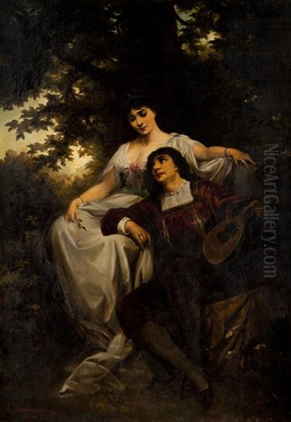 Persuasion Oil Painting by Karl Schweninger the Younger