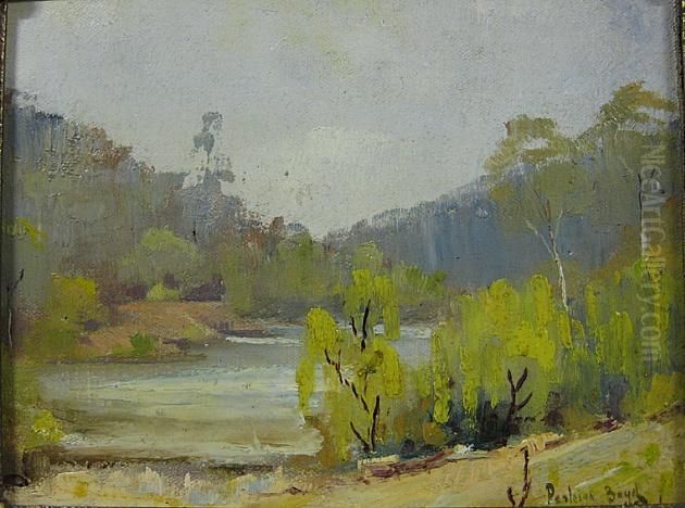 Yarra Landscape Oil Painting by Theodore Penleigh Boyd