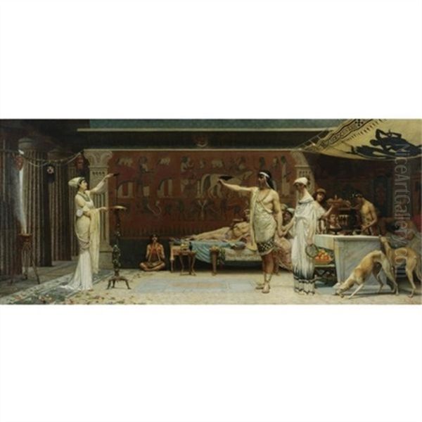 Cottabo Oil Painting by Antolio Scifoni