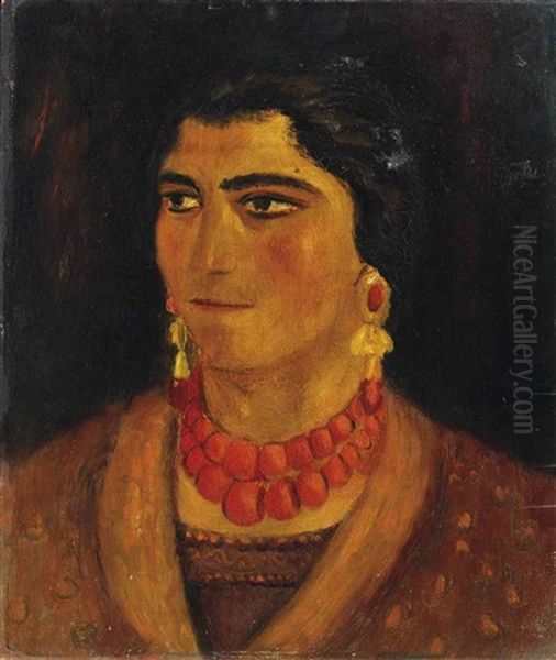 La Ciociara (double-sided) Oil Painting by Gino Bonichi Scipione