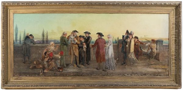 News From Paris - - Death Of The King Oil Painting by William Bell Scott
