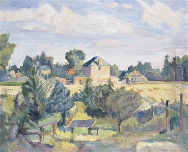 Rural Scene Oil Painting by Elliott Seabrooke