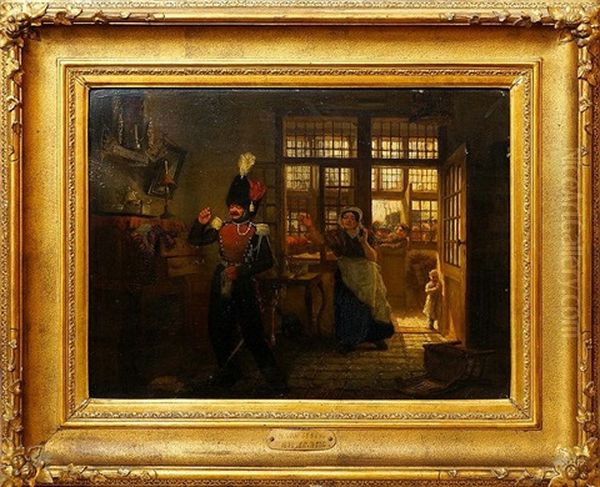 The Intruder Oil Painting by Henri van Seben