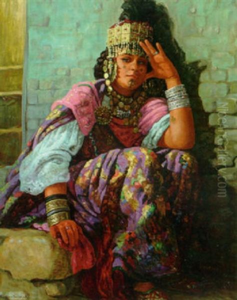 Sigojnerpige Oil Painting by Stephan Sedlacek