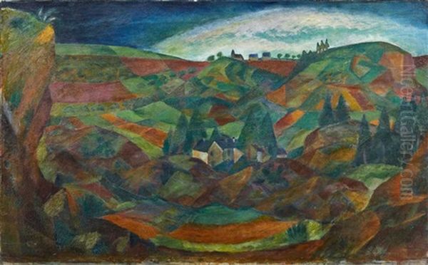 Eifellandschaft Oil Painting by Paul Adolf Seehaus