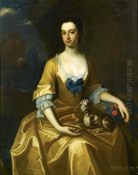 Portrait Of Mary, Lady Arundell Of Wardour Oil Painting by Enoch Seeman