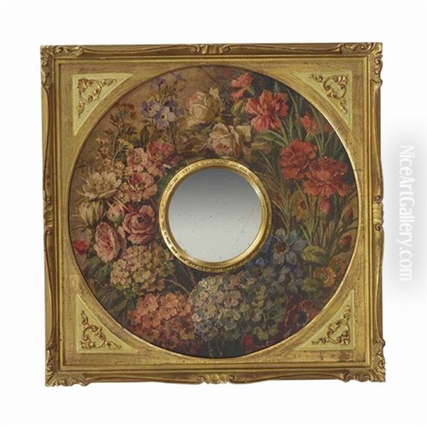 Rotondo Di Friori Oil Painting by Giovanni Segantini