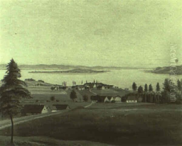 Wangen Am Bodensee Oil Painting by Karl Eugen Segewitz
