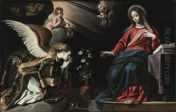 The Annunciation Oil Painting by Gerard Seghers