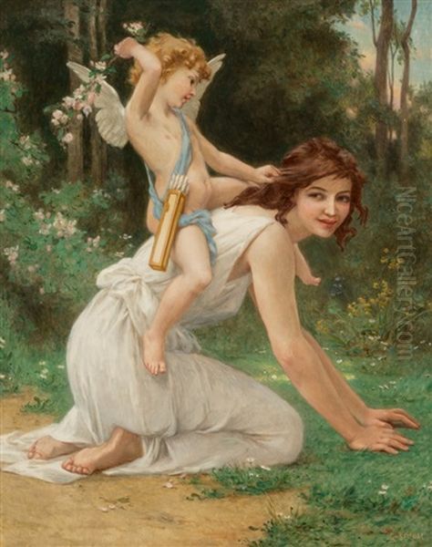 Cupid And Venus Oil Painting by Guillaume Seignac