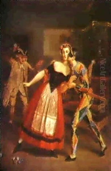 En Flagrant Delit Oil Painting by Paul Seignac