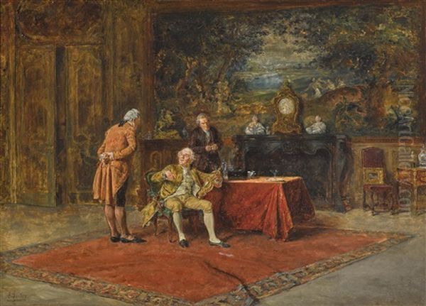 The Antique Dealer Oil Painting by Carl Seiler