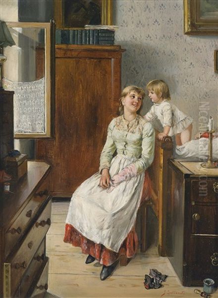 Erwacht Oil Painting by Hans Sellenati