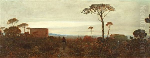 Paysage De Mediterranee Oil Painting by Charles Sellier