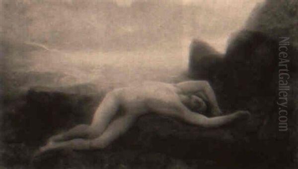 Leandre Roulee Par Les Vagues Oil Painting by Charles Sellier